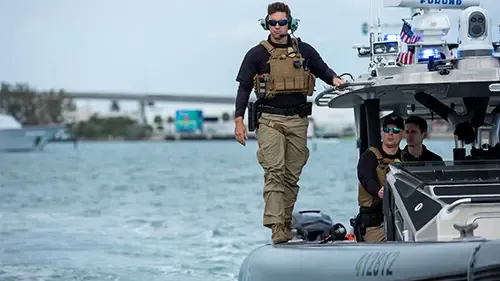 AMO agent on boat