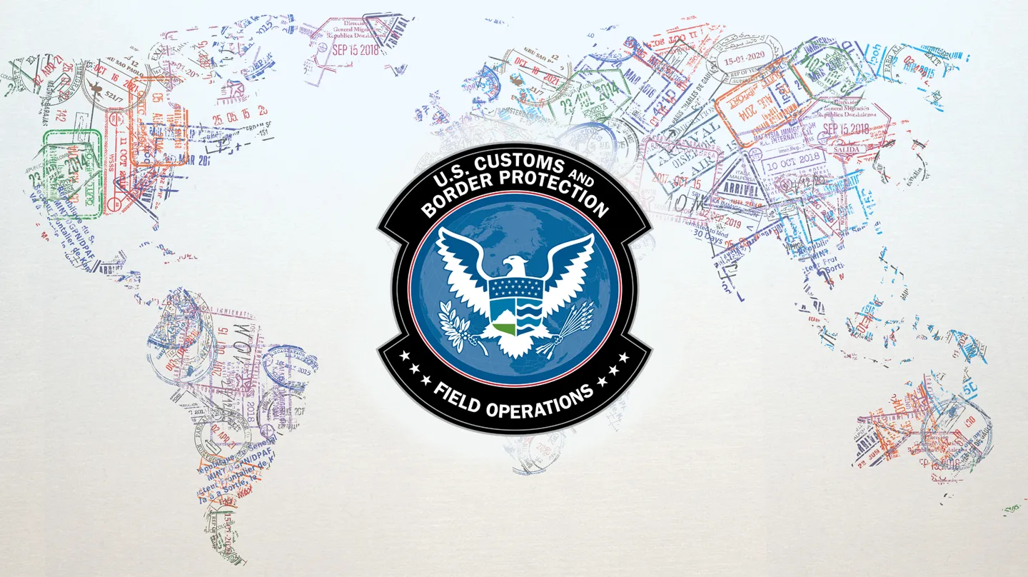 CBP Seal and world map